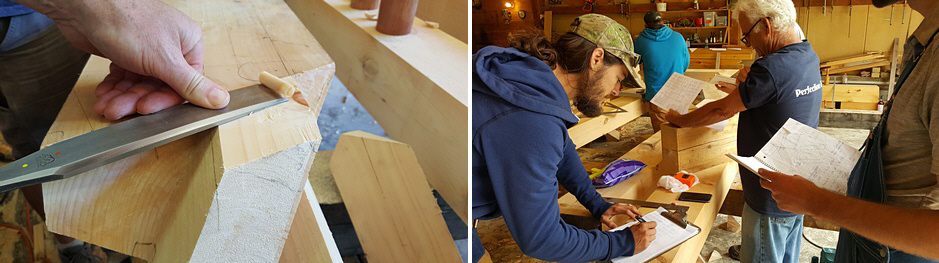 Pairing the Tenon with a Barr Framing Chisel and careful checking of the design of the timber frame