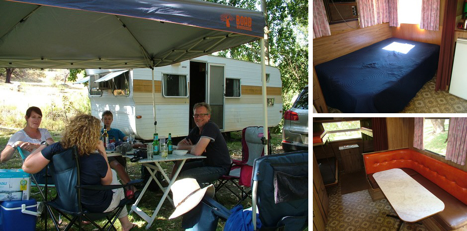 "Emu" (C Van) our 1760's 6 berth Onsite Caravan at Grampians Paradise Camping and Caravan Parkland