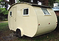 Vintage 1940's 3 berth onsite caravan