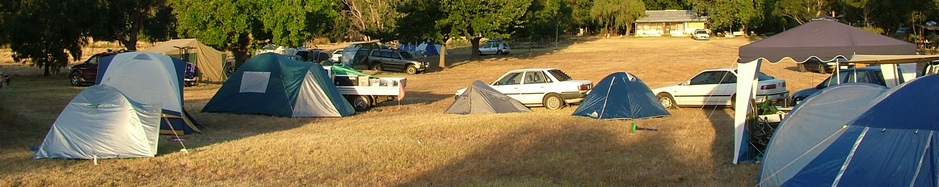 Camping Sites with Views of the Grampians Mountains at Grampians Paradise Campnig and Caravan Parkland